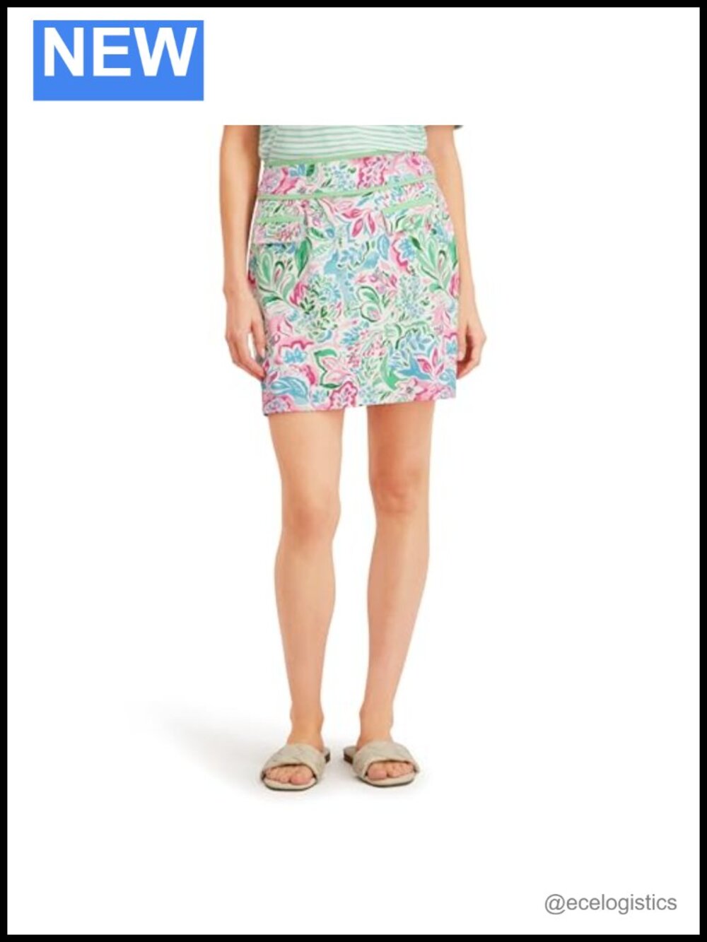 Women's Button Front Skort with Pockets & Built-in Shorts – Golf Tennis Travel
